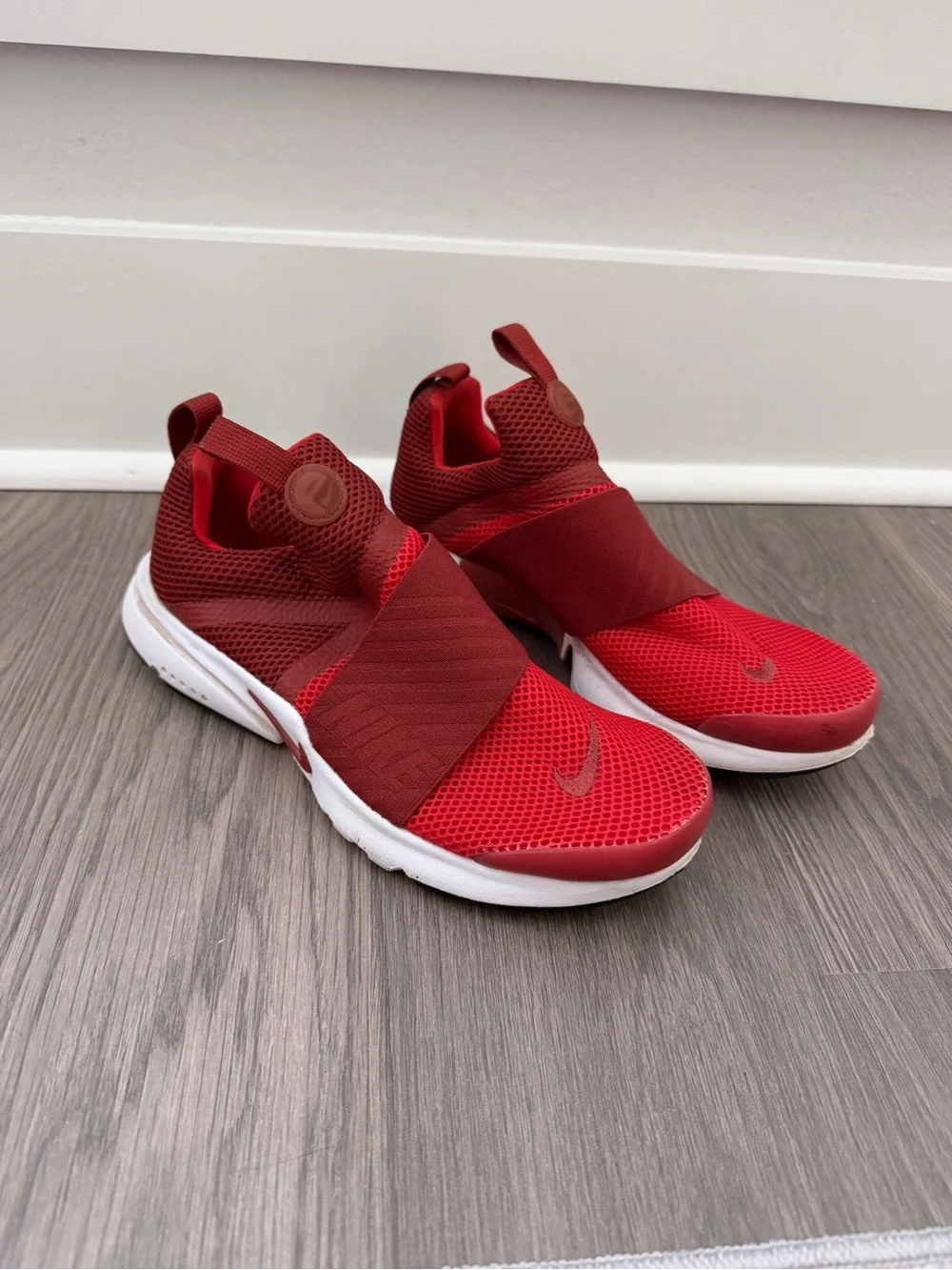 Nike Kids Red Slip-On Sneakers